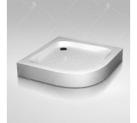 Душевой поддон RGW LUX/TN-P 80x80 см, полукруглый, белый