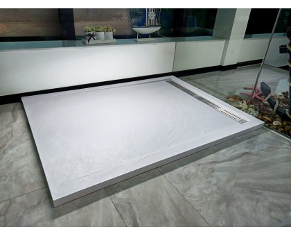 Душевой поддон WeltWasser WW TRS 12080 STONE-WT 120х80 см белый с сифоном