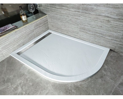 Душевой поддон WeltWasser WW TRR 12080 STONE-WT L 120х80 см белый с сифоном