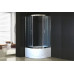 Душевой уголок Royal Bath RB 100BK-C-CH 100х100 см, с матовыми стеклами