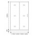 Душевое ограждение Good Door LATTE WTW-120-G-WE 120 см
